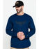 Image #5 -  Hawx Men's Wings Graphic Thermal Long Sleeve Work T-Shirt - Big & Tall , Blue, hi-res