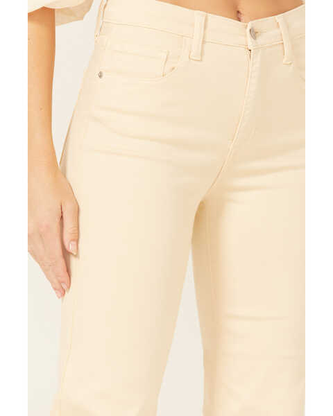 Image #2 - Sneak Peek Women's High Rise Slim Straight Jeans, Light Yellow, hi-res
