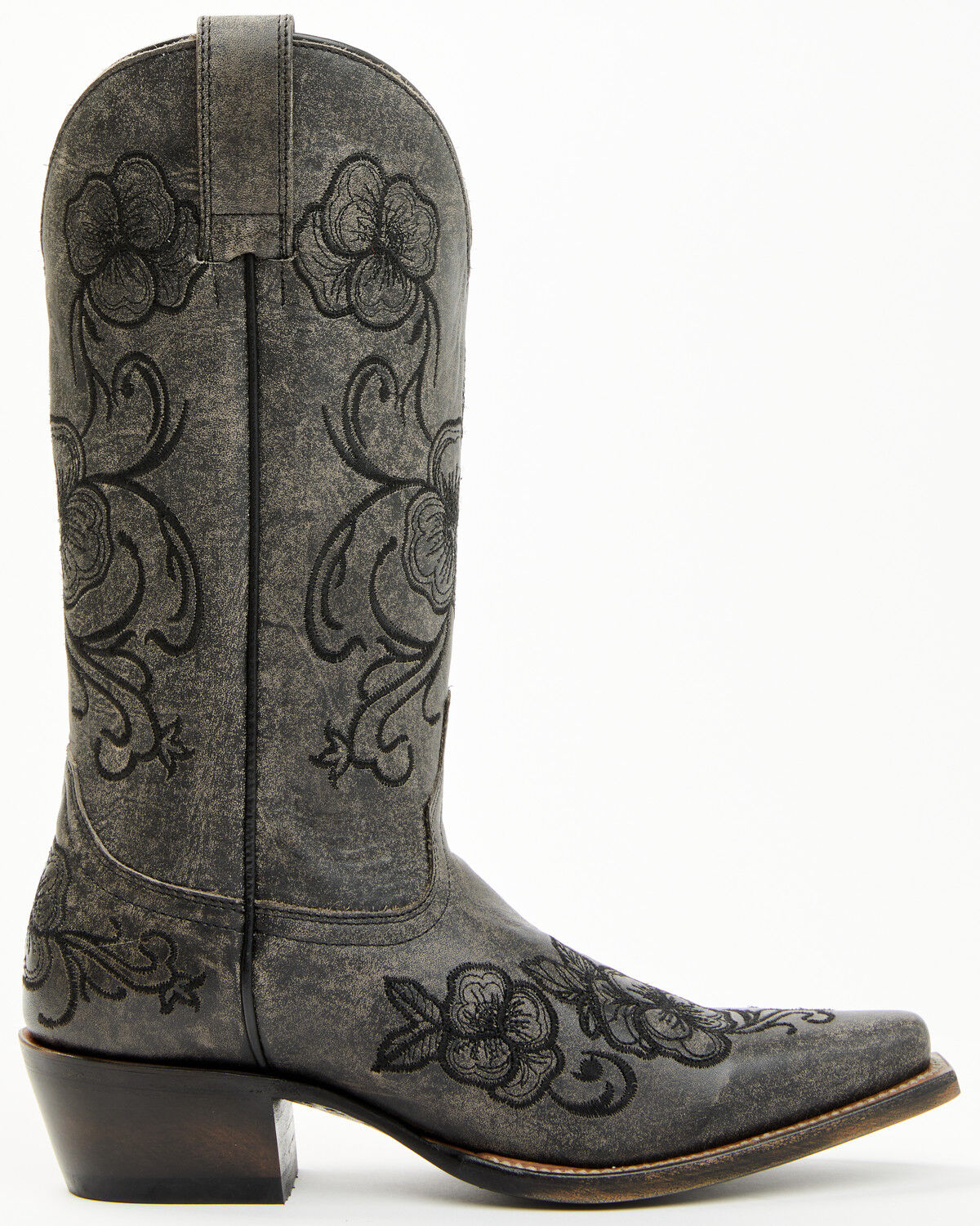 Image #2 - Shyanne Women's Lasy Western Boots - Snip Toe, Black, hi-res
