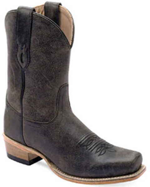 Old West Women's Western Boots - Square Toe , Black, hi-res