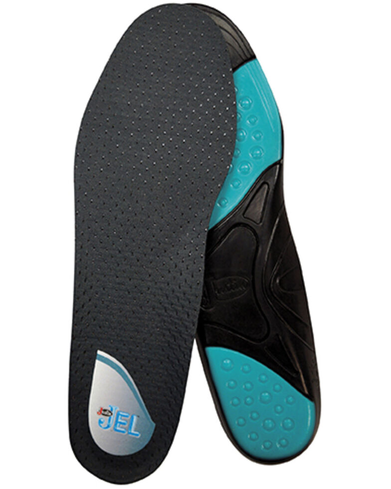 Justin Men's XL Jell Square Insole, Charcoal, hi-res