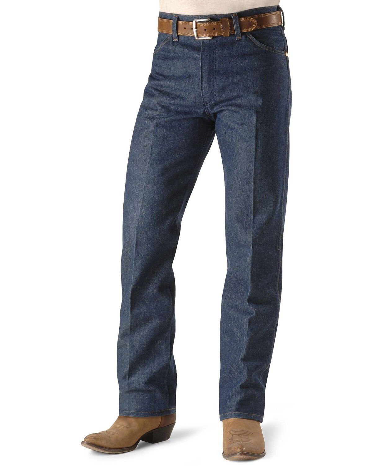 Image #2 - Wrangler 13MWZ Cowboy Cut Rigid Original Fit Jeans - Up to 44" Inseam, Indigo, hi-res