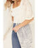 Image #3 - Shyanne Women's Geo Print Lace Short Sleeve Kimono, Ivory, hi-res