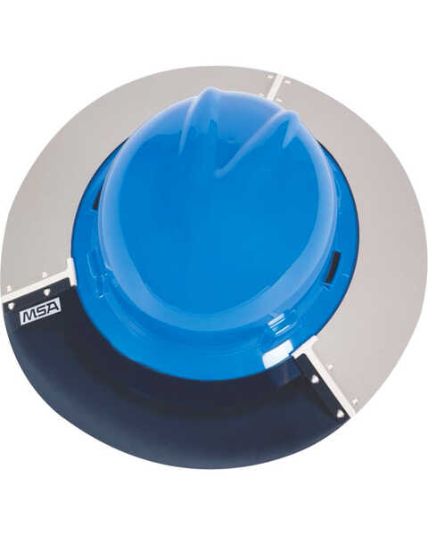 Image #1 - MSA V-Gard Helmet Sun Shield, White, hi-res