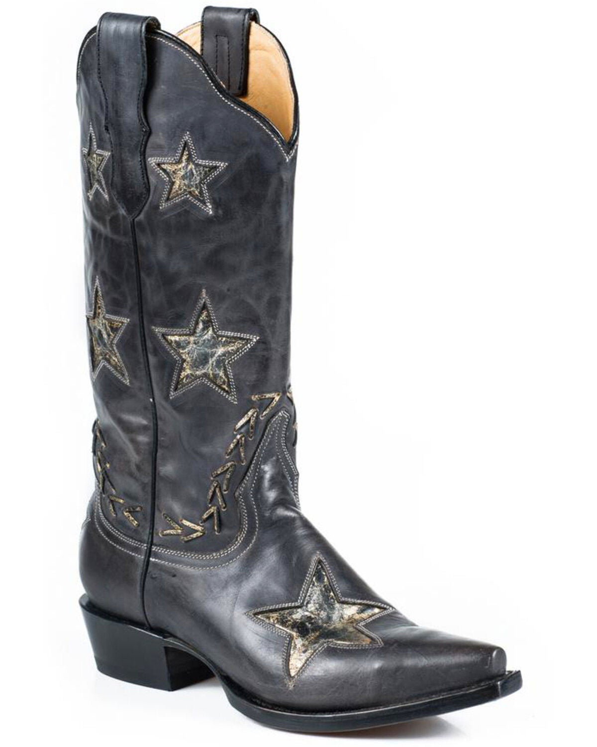 black star cowboy boots