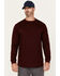 Image #1 - Cody James Men's FR Logo Long Sleeve Graphic Work T-Shirt, Burgundy, hi-res