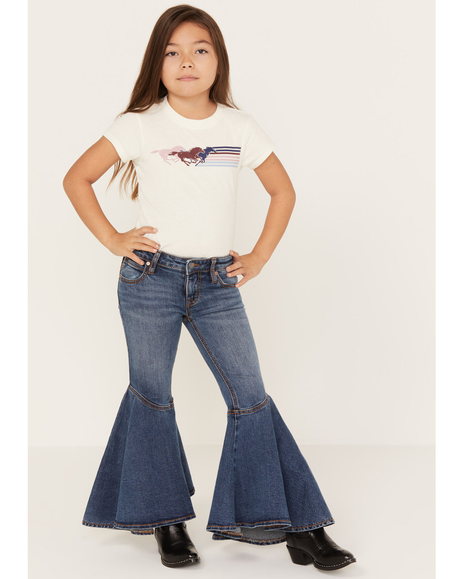 Girls flared hotsell jeans