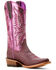 Image #1 - Ariat Women's Futurity Flash Western Boots - Square Toe, Purple, hi-res