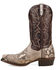 Image #3 - Dan Post Men's Exotic Python Western Boots - Square Toe, Natural, hi-res