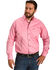 Image #1 - Ariat Men's Classic Fit Solid Twill Long Sleeve Button Down Western Shirt, Pink, hi-res