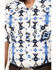 Image #3 - Rock & Roll Denim Men's Southwestern Print Short Sleeve Snap Stretch Western Shirt, White, hi-res