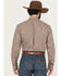 Image #4 - Cinch Men's Geo Print Long Sleeve Button-Down Western Shirt, Brown, hi-res