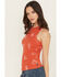 Image #2 - Wrangler Retro Women's Conversational Sleeveless Ribbed Tank Top, Red, hi-res