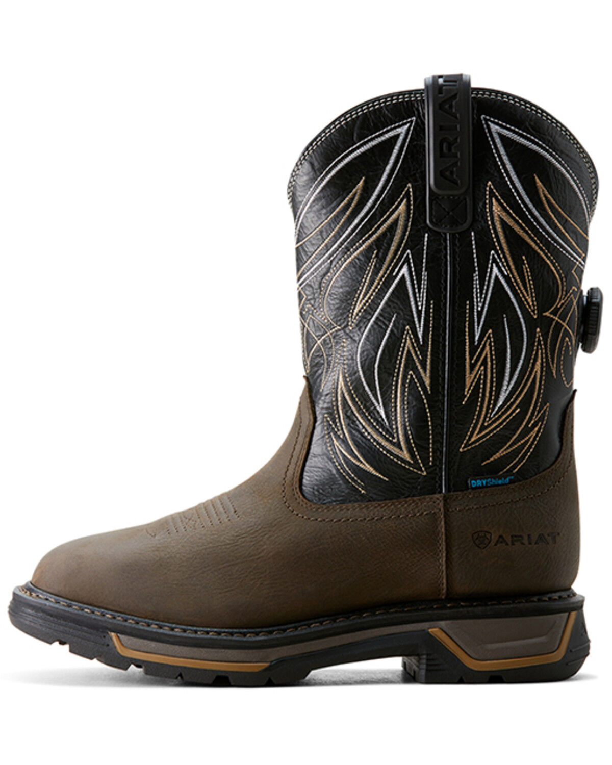 Image #2 - Ariat Men's Big Rig BOA Waterproof Work Boots - Soft Toe, Brown, hi-res