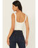 Image #4 - Fornia Women's Lace Trim Tank Top, White, hi-res