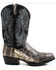 Image #2 - Dan Post Men's Karung Snake Exotic Western Boots - Square Toe , Black, hi-res