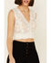 Image #5 - Molly Bracken Women's White Lace Crop Tank Top , , hi-res