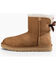 Image #3 - UGG Women's Mini Bailey Bow II Boots - Round Toe , Chestnut, hi-res