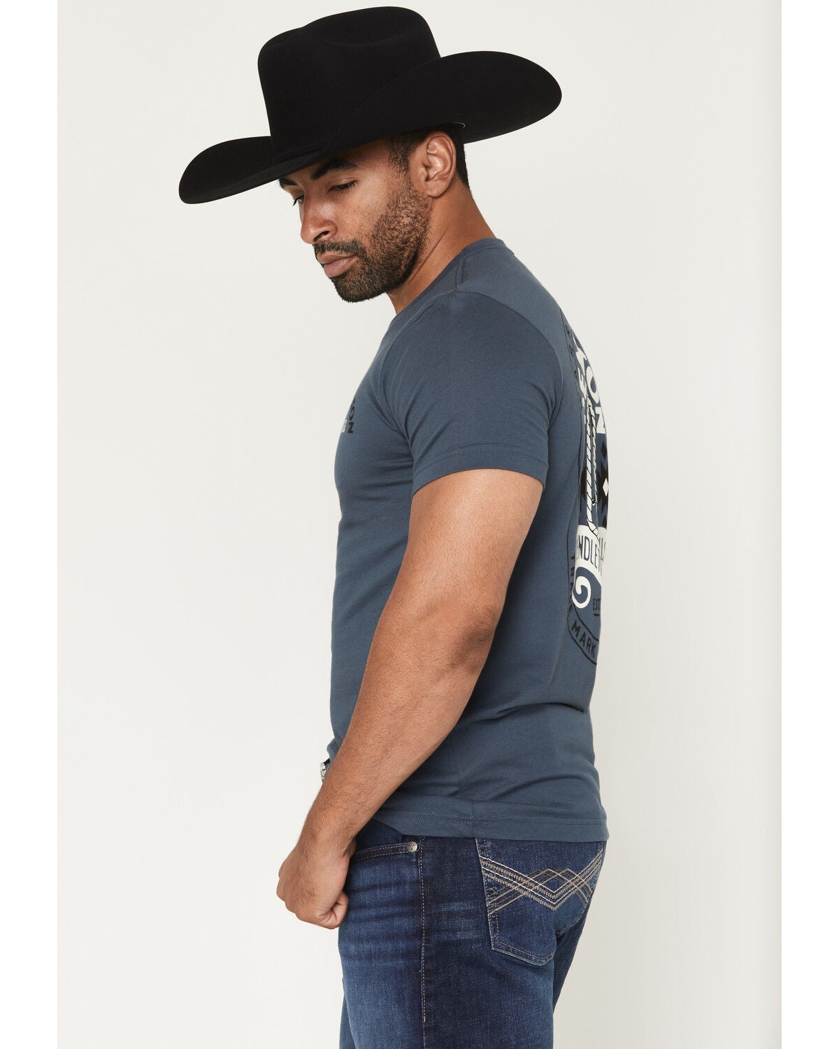 Image #3 - Pendleton Men's Wild West Short Sleeve Graphic T-Shirt, Navy, hi-res