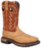 Rocky Men's Original Ride Waterproof Western Boots - Steel Toe, Tan, hi-res