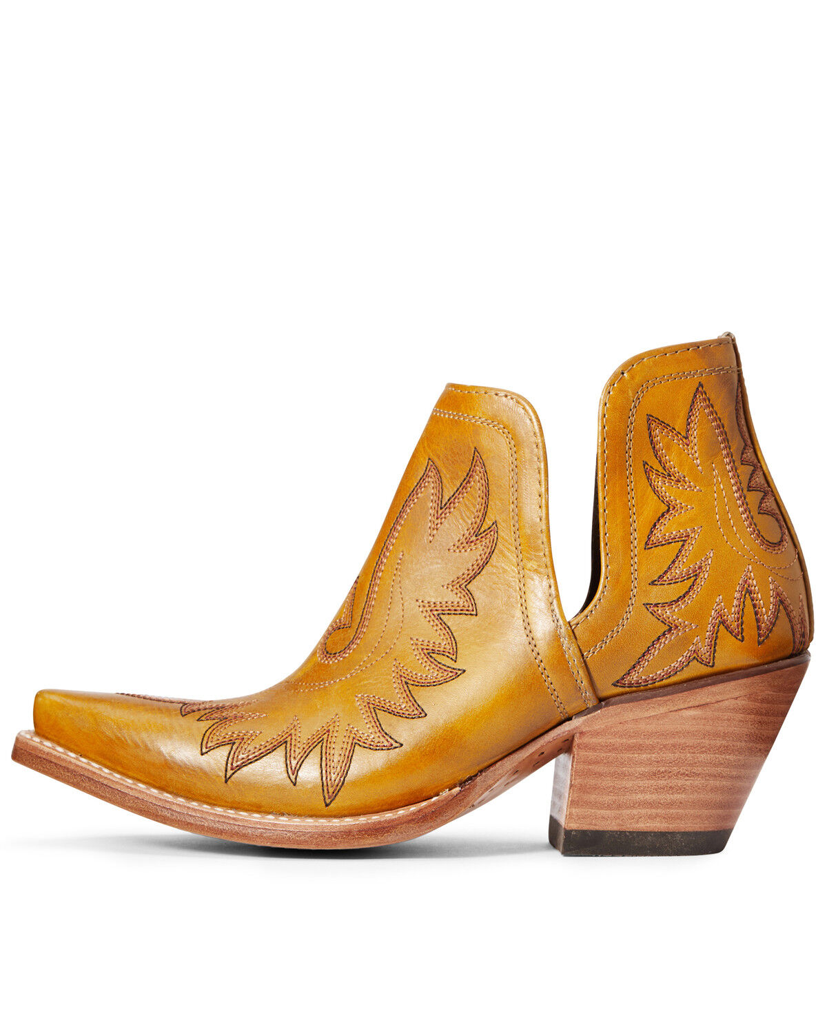 mustard booties