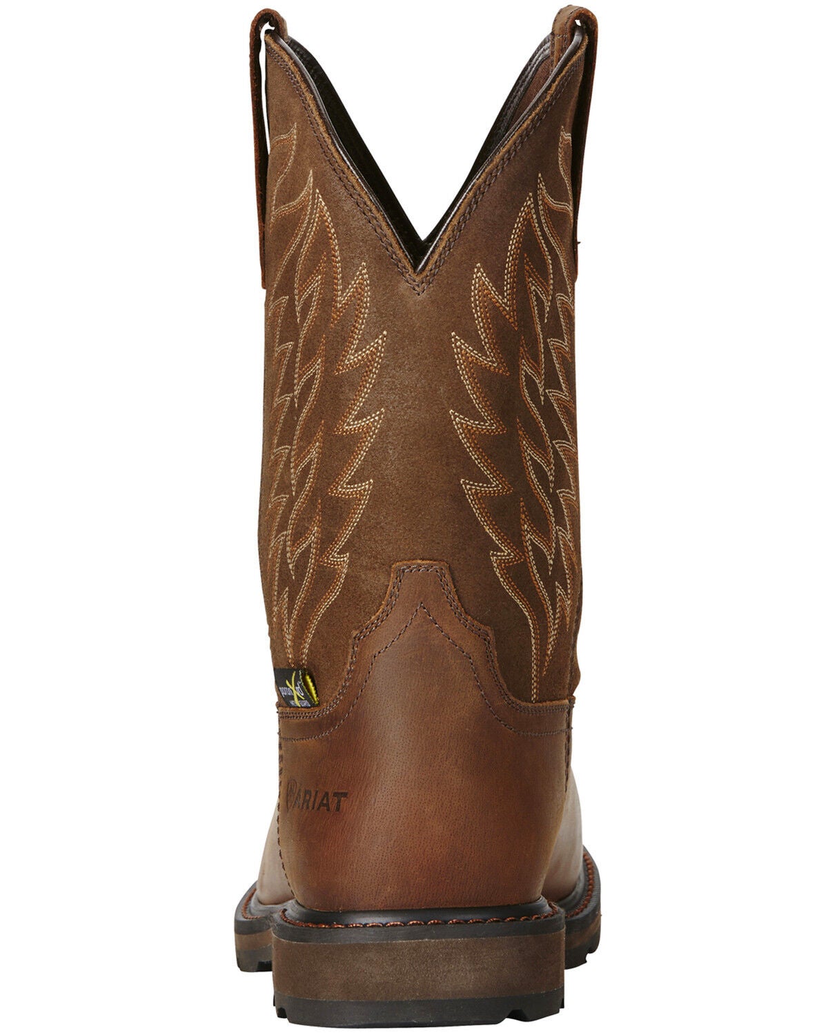 Image #3 - Ariat Men's Groundbreaker Met Guard Western Work Boots - Steel Toe, Brown, hi-res