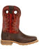 Image #2 - Durango Men's Maverick Pro Western Work Boots - Steel Toe, Red, hi-res