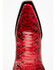 Image #6 - Idyllwind Women's Slay Exotic Python Western Boots - Snip Toe, Red, hi-res