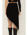 Image #4 - Rock & Roll Denim Women's Rhinestone Fringe Mini Skirt, Black, hi-res