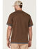 Image #4 - Hawx Men's Layered Work Pocket T-Shirt, Dark Brown, hi-res