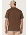 Image #4 - Hawx Men's Layered Work Pocket T-Shirt , Dark Brown, hi-res