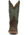 Image #4 - Justin Men's Fergus Roughout Western Boots - Square Toe , Chocolate, hi-res