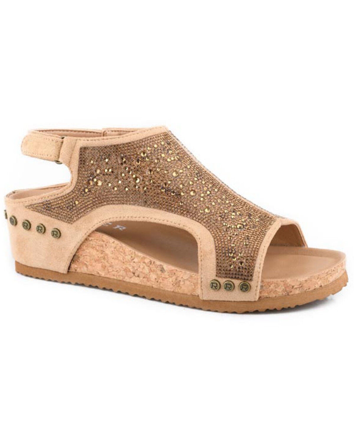 Roper Women's Josie Jewels Sandals, Tan, hi-res