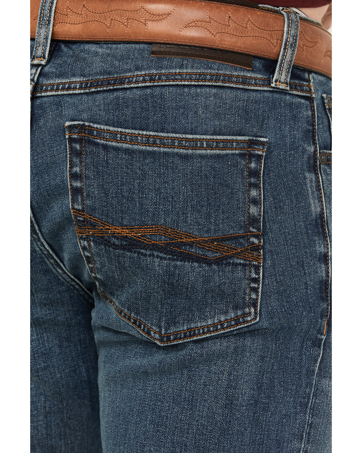 Image #4 - RANK 45® Men's Roadrunner Medium Wash Slim Straight Stretch Denim Jeans - Tall, Medium Wash, hi-res