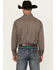 Image #4 - George Strait by Wrangler Men's Geo Print Long Sleeve Snap Stretch Western Shirt, Dark Brown, hi-res