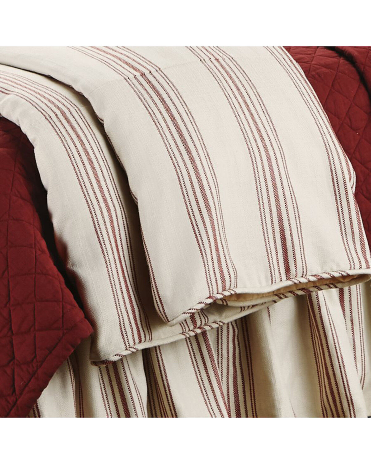 Image #2 - HiEnd Accents Prescott Striped Super Queen Duvet, Red, hi-res