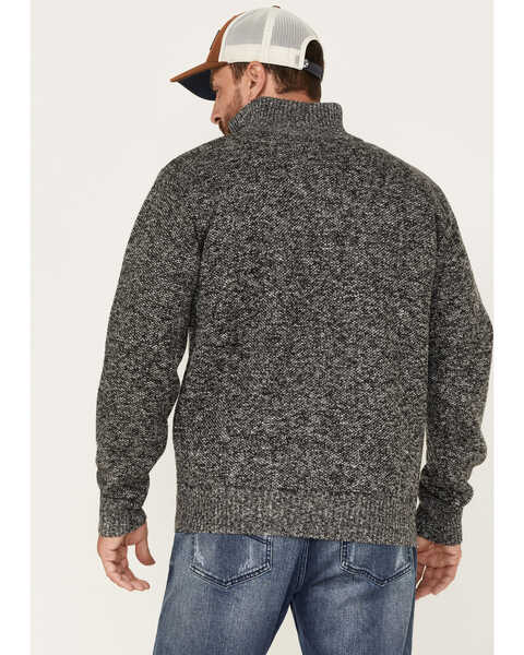Image #4 - Pacific Teaze Men's 1/4 Zip Pullover Plaid Lined Bonded Sweater, Heather Grey, hi-res