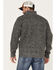 Image #4 - Pacific Teaze Men's 1/4 Zip Pullover Plaid Lined Bonded Sweater, Heather Grey, hi-res
