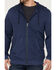 Image #3 - Brothers and Sons Men's Weathered French Terry Zip-Front Hooded Jacket, Navy, hi-res