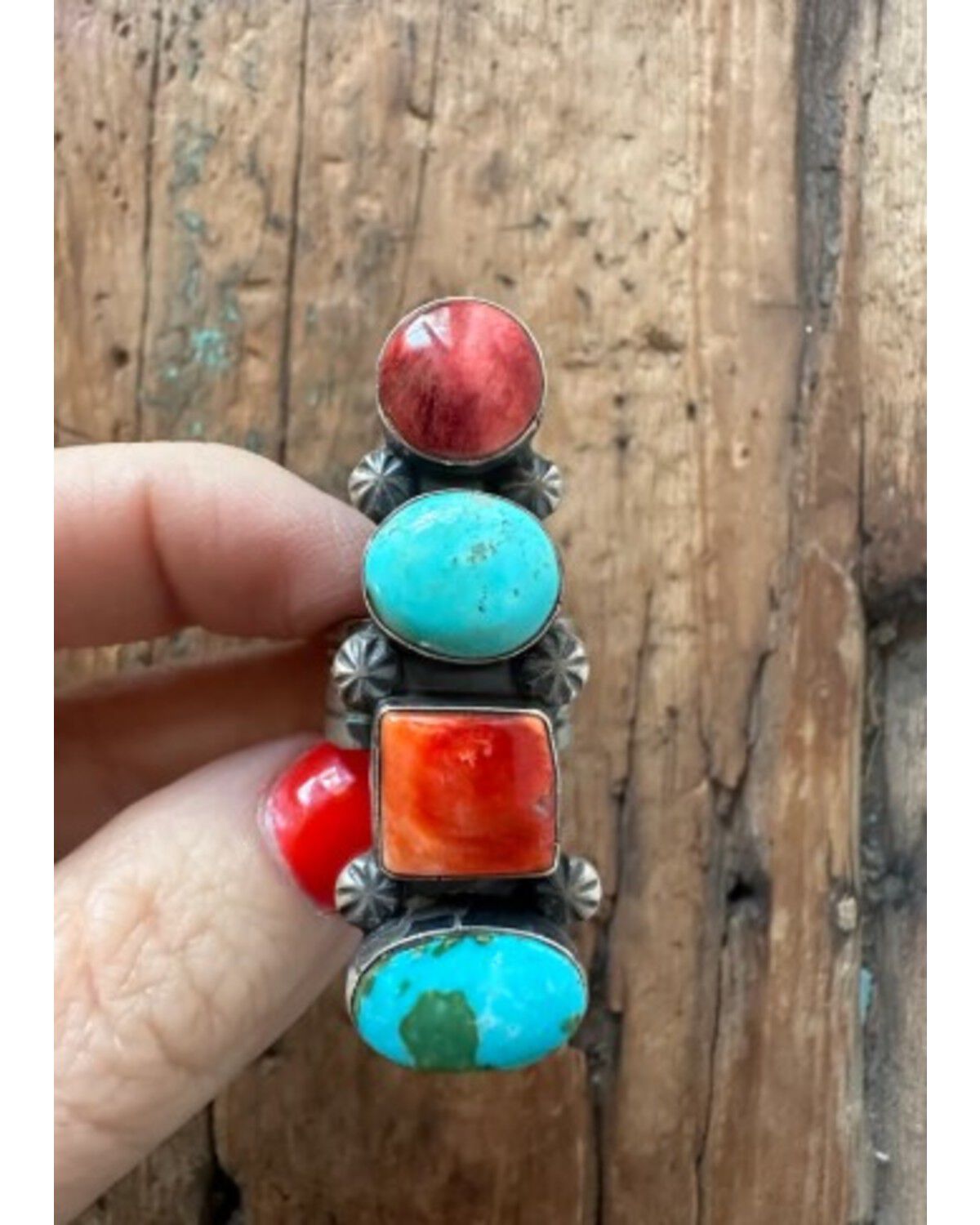 Image #2 - Cinnabar Ranch Co Women's Multistone Statement Ring, Turquoise, hi-res