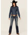 Image #3 - Ariat Women's Mid Rise Stretch Entwined Boot Cut Jeans, Indigo, hi-res
