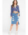 Sage the Label Women's Denim Penelope Skirt , Indigo, hi-res