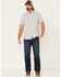 Image #2 - North River Men's Horizontal Stripe Short Sleeve Button Down Western Shirt, , hi-res