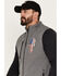 Image #2 - Howitzer Men's Skull Bonded Vest, Charcoal, hi-res