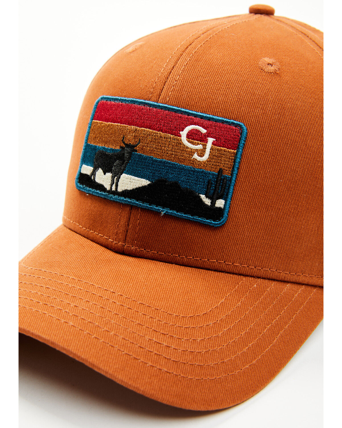 Image #2 - Cody James Men's Sunset Stripes Ball Cap, Brandy Brown, hi-res
