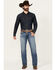 Image #1 - Ariat Men's Boot Barn Exclusive M5 Hanwell Pollock Medium Wash Straight Stretch Denim Jeans, Medium Wash, hi-res