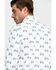 Image #5 - Rock & Roll Denim Men's Bull Skull Print Long Sleeve Western Shirt, , hi-res