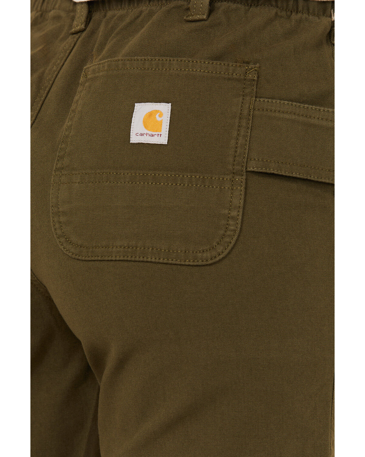 Image #4 - Carhartt Women's Rugged Flex™ Relaxed Fit Canvas Work Shorts, Forest Green, hi-res