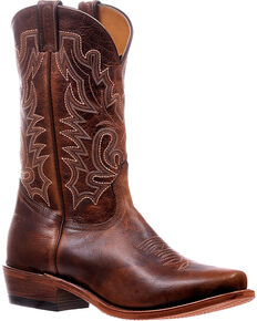 Boulet Men's Damiana Moka Cutter Cowboy Boots - Cutter Toe, Brown, hi-res