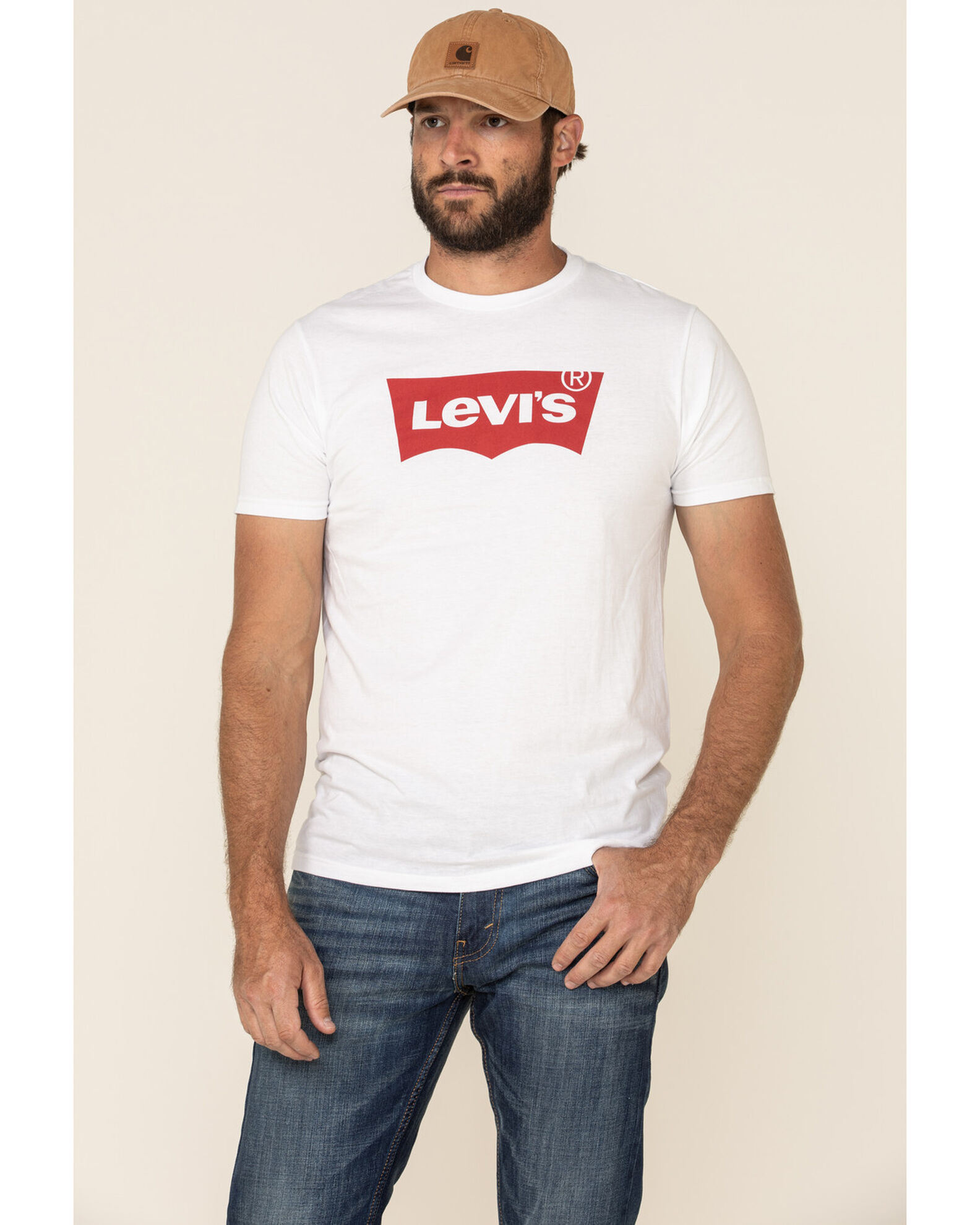 Levis white t shirt discount